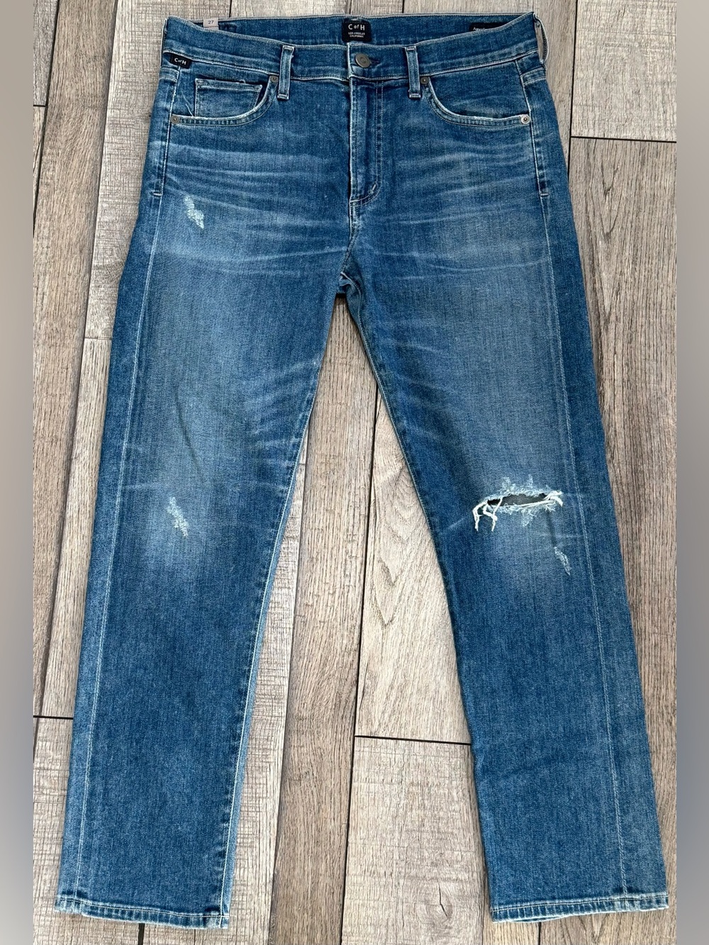 Citizens of Humanity Agnes Crop Midrise Slim Straight Jeans